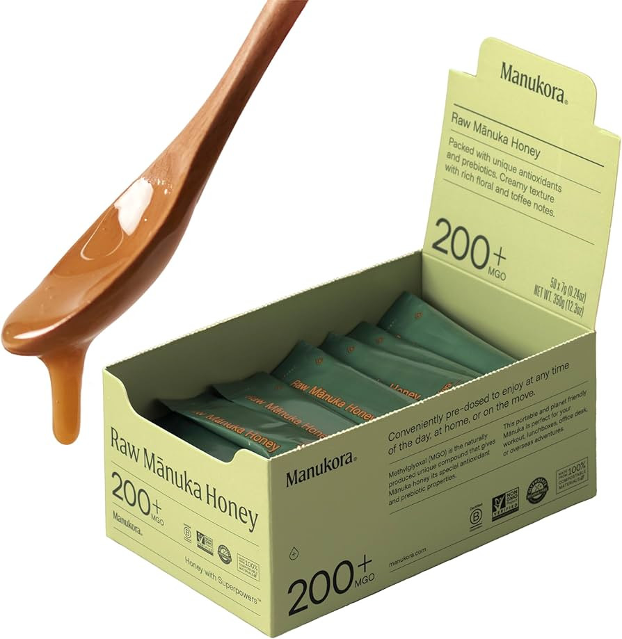 Manukora Raw Manuka Honey, MGO 200+, New Zealand Honey, Non-GMO, Traceable from Hive to Hand, Dai... | Amazon (US)