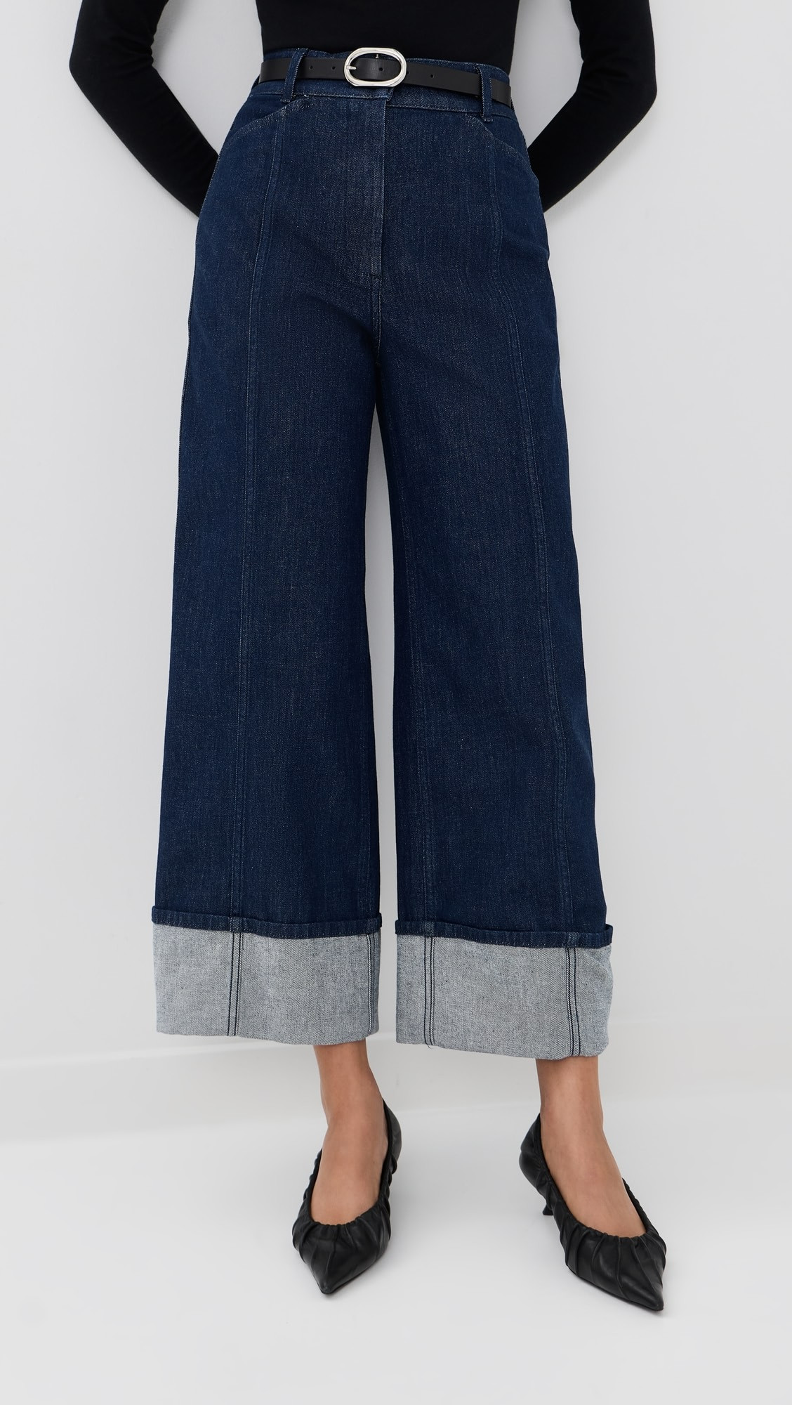 Denim Cuff Pants | Shopbop