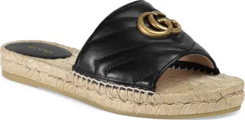 Pilar GG Matelassé Espadrille Slide Sandal | Nordstrom