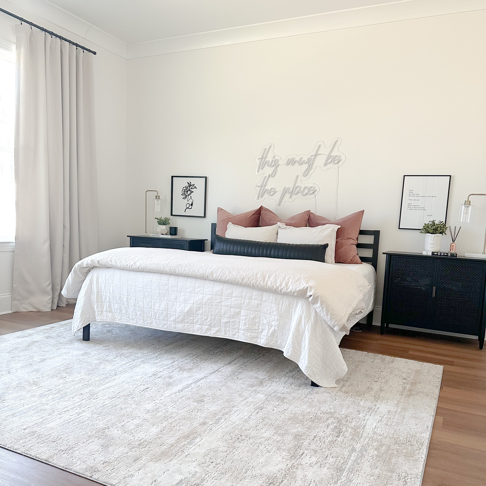 I just finished a little bedroom refresh and I’m in love with the way it turned out! #designinspiration #bedroomdesign #masterbedroomsesign #affordabledrapes #neutralrug #competition #ltkfind

#LTKFind #LTKstyletip #LTKhome