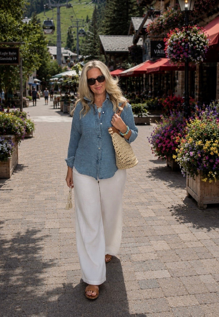 ✨Tap the bell, save and ❤️ for over 40 fashion, midlife style, midsize fashion and luxury looks for less. 

I stopped believing my body was the problem… and started dressing for the body I have now. That is when I found myself again.🤍

These are the 4 pieces I’m reaching for on repeat because they check every Outfit Physics™ box:

✨ The striped two-piece that looks effortlessly polished.
✨ The gorgeous blue button-down that feels like cool air.
✨ The striped tank + gauze pants that never cling.
✨ A Tuckernuck quality  dress that looks luxe for under $35.

Every piece is:
✔️ Belly-friendly
✔️ Heat-approved
✔️ Comfortable without looking casual
✔️ Easy to mix and match all summer

Looking polished in the heat shouldn’t mean feeling uncomfortable. The right pieces skim instead of cling, create balance, and help you feel like yourself again.

Comment SUMMER and I’ll send every link before they’re gone. 🤍

1. White strip button M (size down if in between sizes.) 2. Stripe pants L (size up if in between sizes.) 3. Blue button down M (size down if in between sizes.) 4. White gaze pants L (size up if in between sizes.) 5. Blue Polo dress L (size up if in between sizes.) 

👑 Helping you look good, feel good with Outfit Physics™.

#midlifestyle #over40fashion #over50style #midsizefashion #bellyfriendly

#LTKOver40 #LTKMidsize #LTKPlusSize

Comment SHOP below to receive a DM with the link to this post on my LTK ⬇ https://liketk.it/6hk10

Comment SHOP below to receive a DM with the link to this post on my LTK ⬇ https://liketk.it/6hkaG