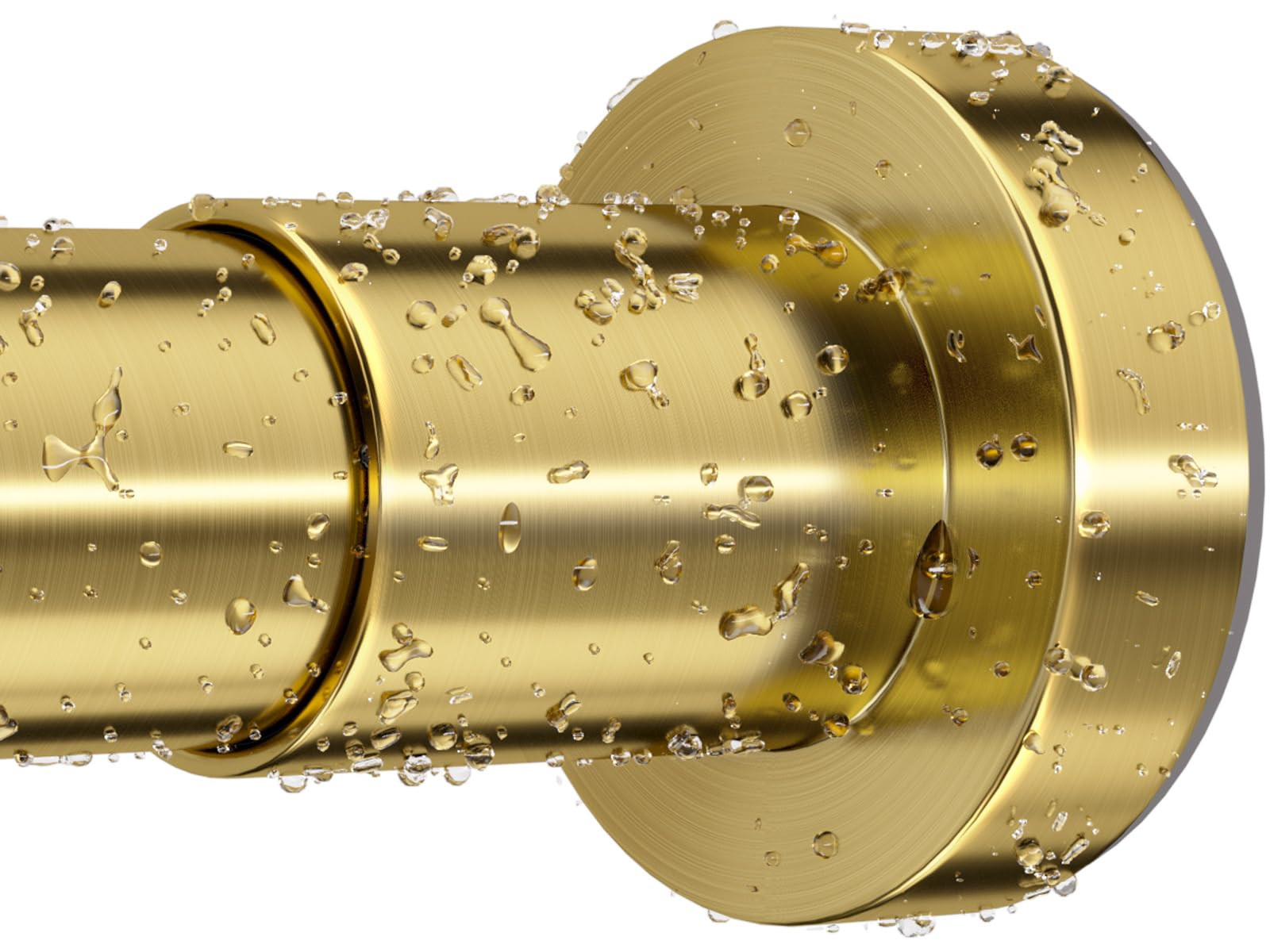 Gold Shower Curtain Rod 36-98 Inches (3-8.2ft) Non Rust Adjustable Shower Rod Spring Tension Non ... | Amazon (US)