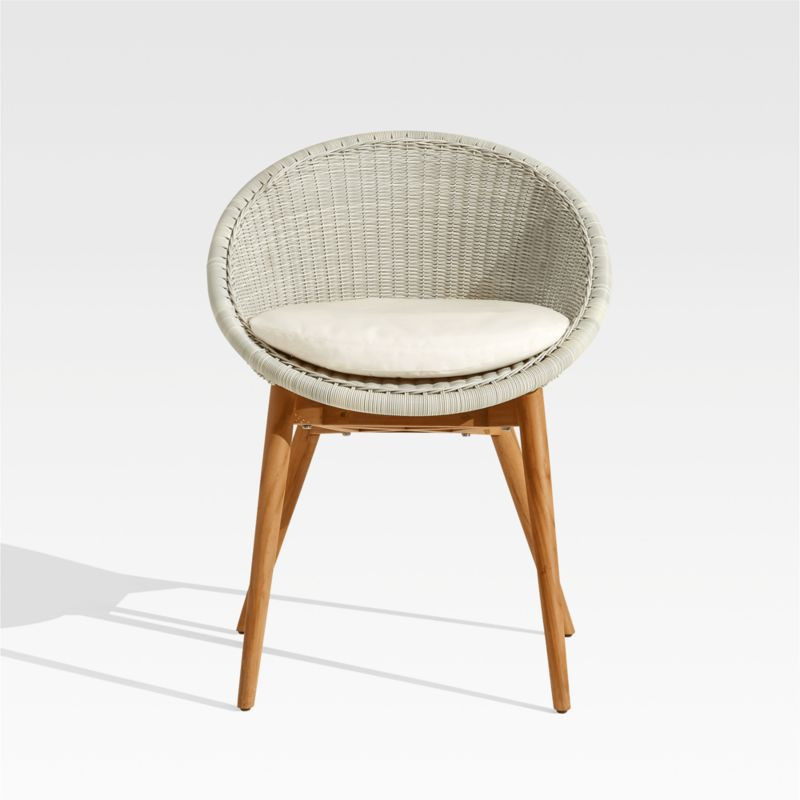 Loon Grey Outdoor Dining Chair + Reviews | Crate and Barrel | Crate & Barrel