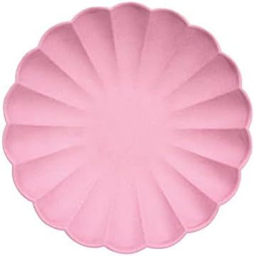 Meri Meri Small Compostable Bamboo Plates In Bubblegum Pink | Amazon (US)