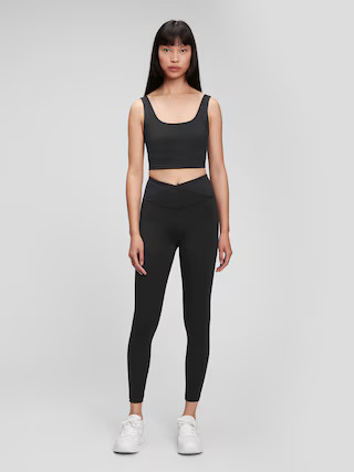 GapFit Eclipse High Rise Crossover Full Length Leggings | Gap (CA)
