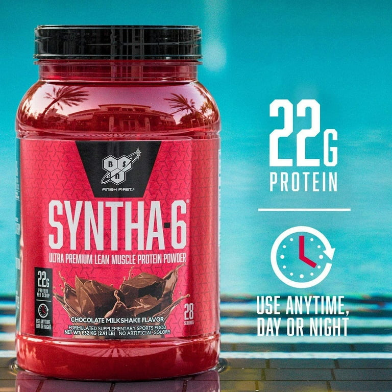 BSN Syntha 6 Whey Protein Powder, Vanilla, 2.91lb | Walmart (US)