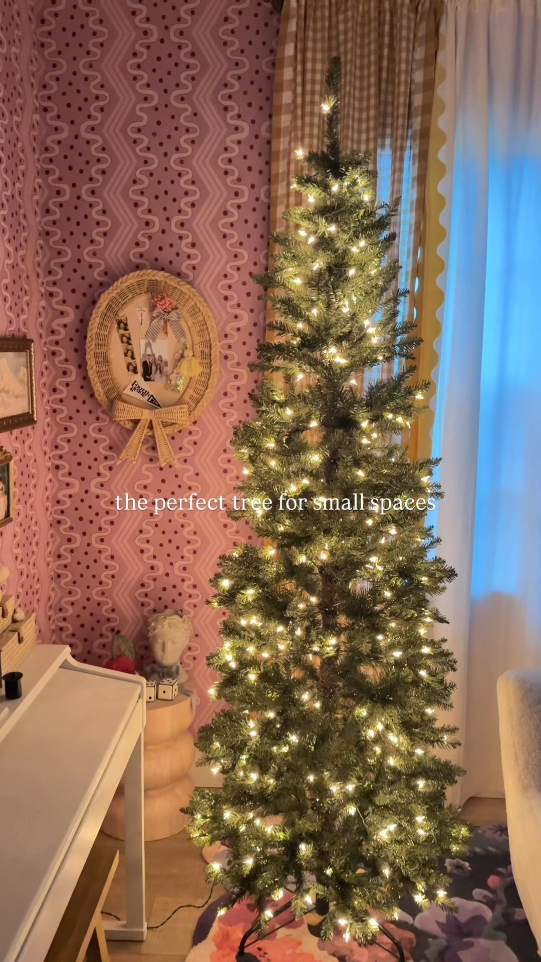 Just me vs. the tree. Clearly the tree won. This slim pencil tree is perfect for any small space. I love it for a child’s room, office or guest room. The quality and the glow is 10 out of 10. It’s affordable too!🎄

.
.
.
.
.
.
#christmastree #christmastreedecor #slimtree #penciltree #amazonfinds #holidayinspo #christmasinspo #holidayinspo #ohchristmastree

#LTKHoliday #LTKHome #LTKSeasonal