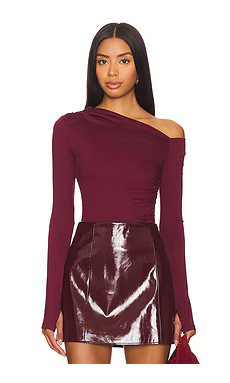 NIA Cleo Top in Oxblood from Revolve.com | Revolve Clothing (Global)