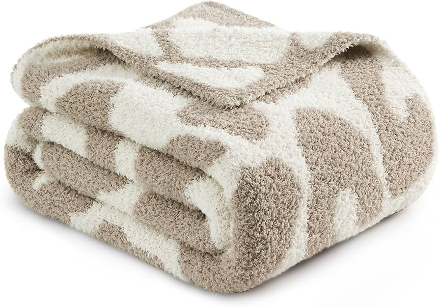 Bedsure Soft Leopard Throw Blanket Knit Warm Blanket for Couch Lightweight Fluffy Blanket for Bed... | Amazon (US)