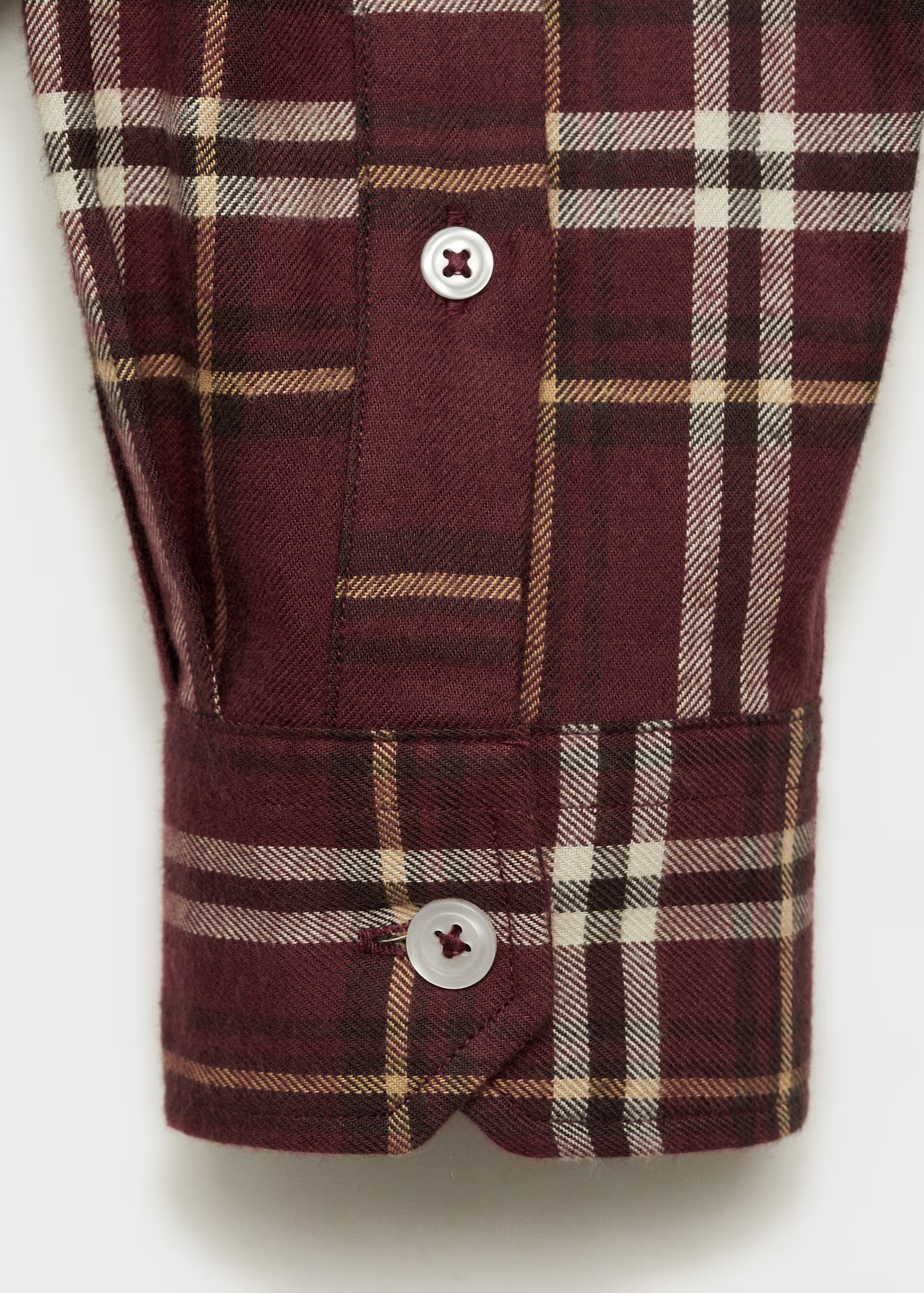 100% cotton flannel checkered shirt - Men | MANGO United Kingdom | MANGO (UK)