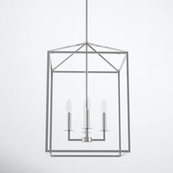 Ellis 4 - Light Dimmable Lantern Square / Rectangle Chandelier | Wayfair North America
