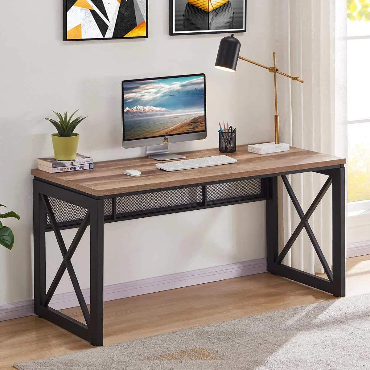 Metal Base Computer Desk | Wayfair North America