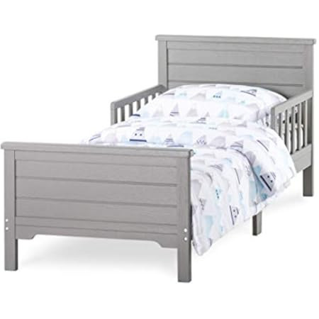Delta Children Wood Sleigh Toddler Bed, White Twinkle Galaxy Dual Sided Recycled Fiber Core Crib ... | Amazon (US)