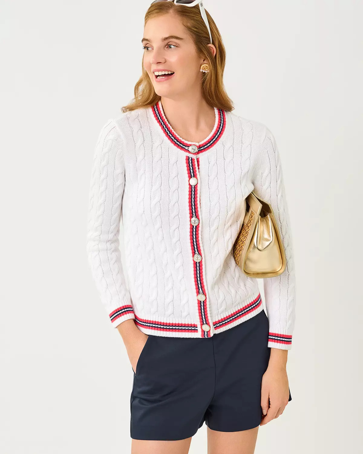 Brockton Crew Neck Cardigan | Lilly Pulitzer