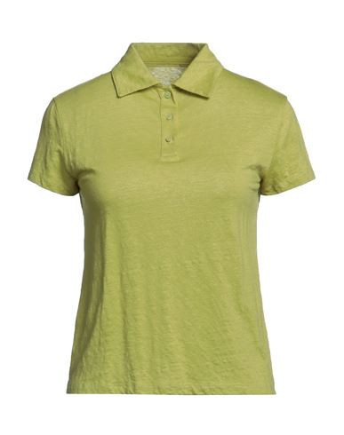 Majestic Filatures Woman Polo shirt Lime green Size 3 Linen, Elastane | YOOX (US)