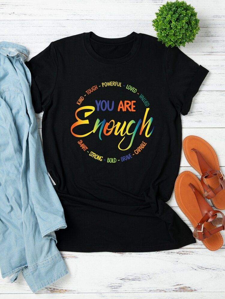 Plus Slogan Graphic Tee | SHEIN