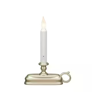 Xodus Innovations 9 in. Dual Color LED Deluxe Battery Operated Candle with Pewter Base FPC1325P -... | The Home Depot