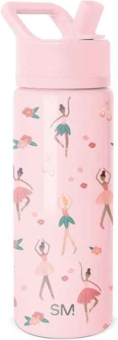 Simple Modern Kids Summit Water Bottle with Straw Lid | 18oz Stainless Steel Cup Insulated Tumble... | Amazon (US)