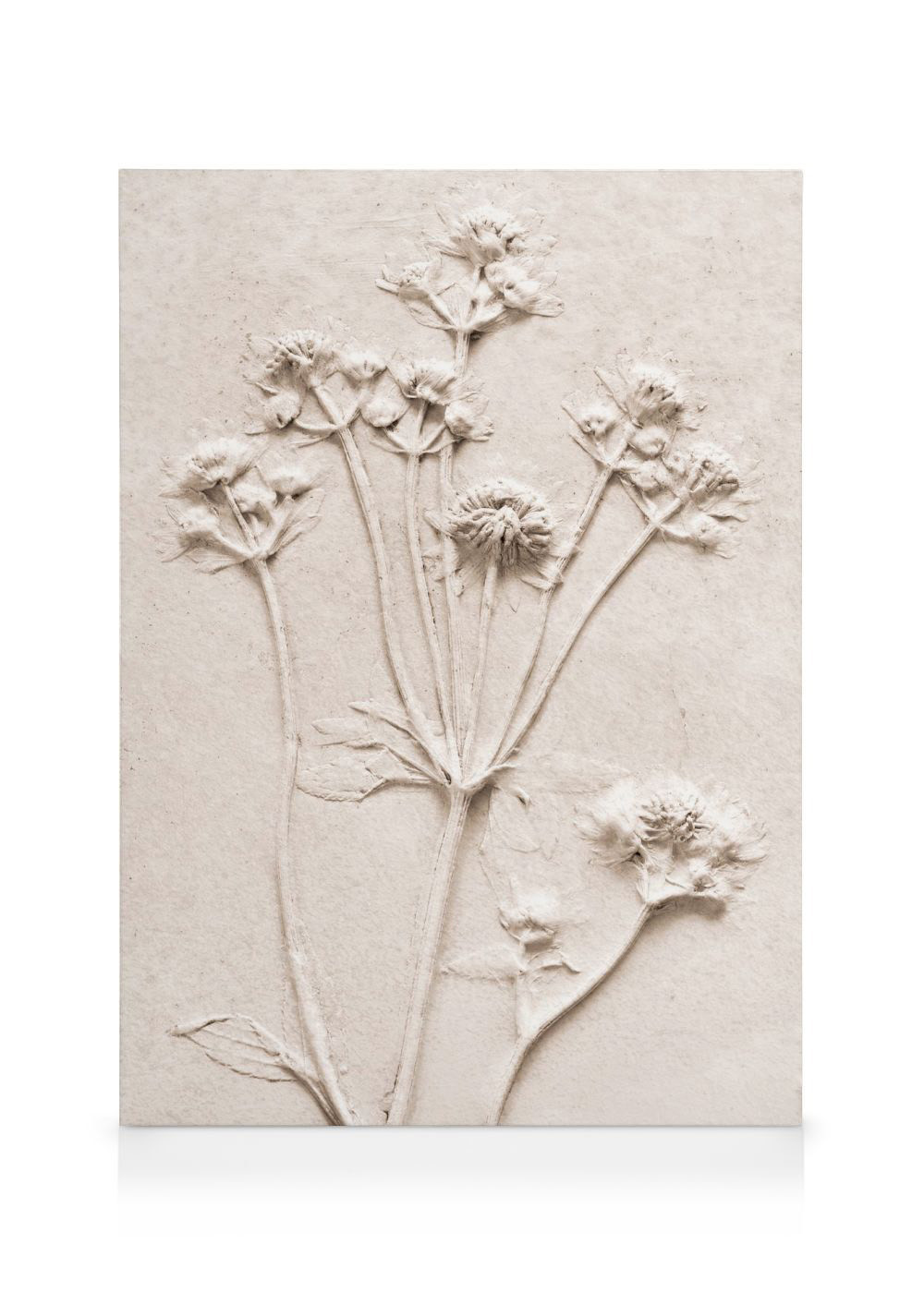 Relief Flowers No1 Canvas print | Desenio
