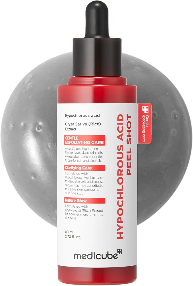 medicube Hypochlorous Acid Rice Peel Shot | Gentle Exfoliating Serum for Dead Skin Cells & Pore C... | Amazon (US)