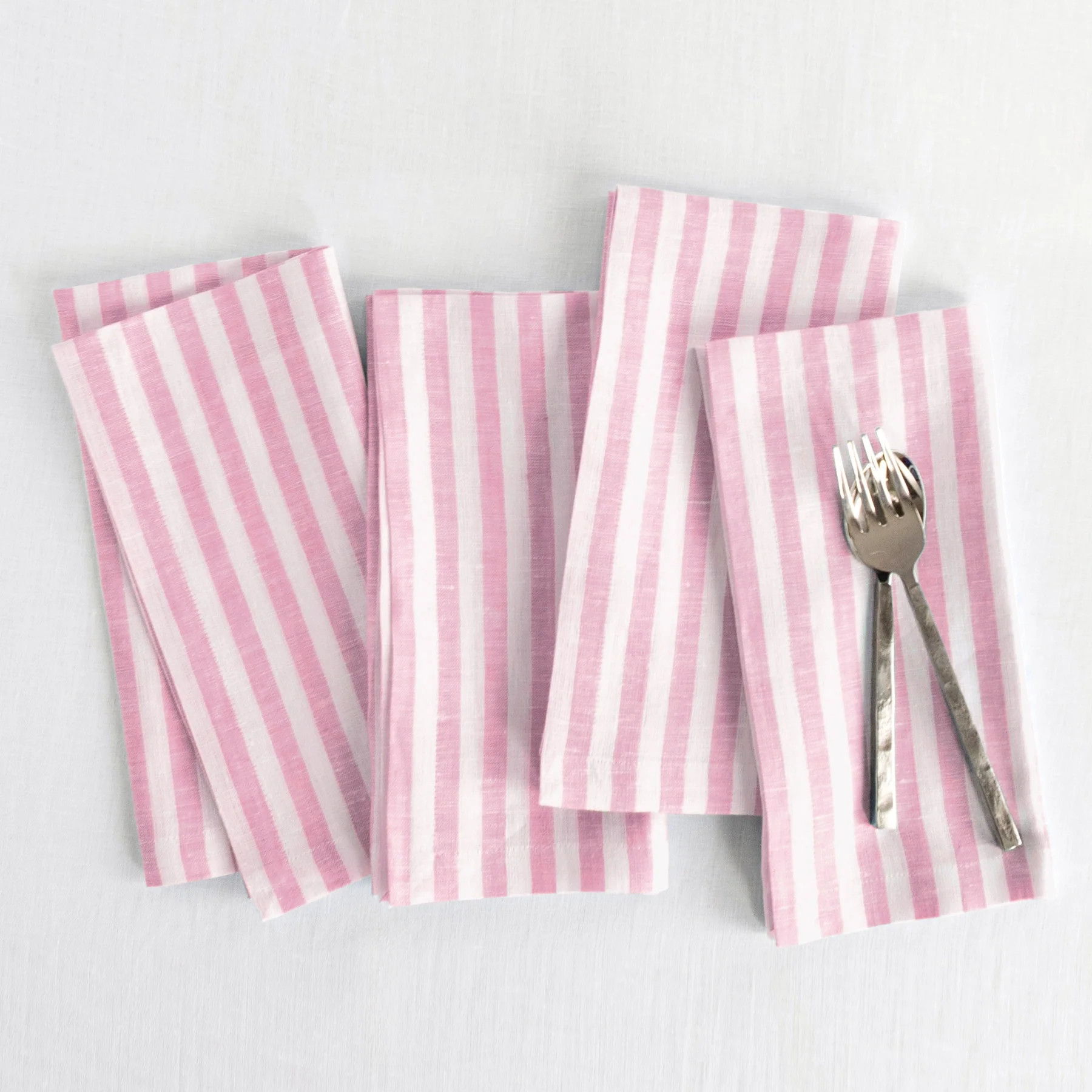 Amalfi Stripe Linen Napkins, Set of 4 | Solino Home