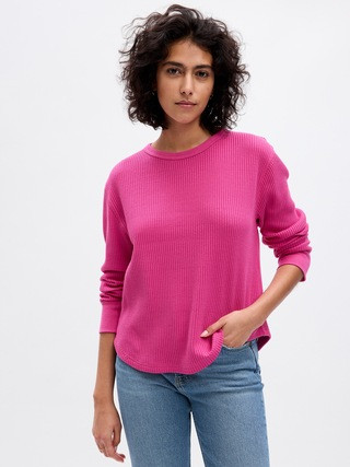 Waffle Crewneck T-Shirt | Gap (US)