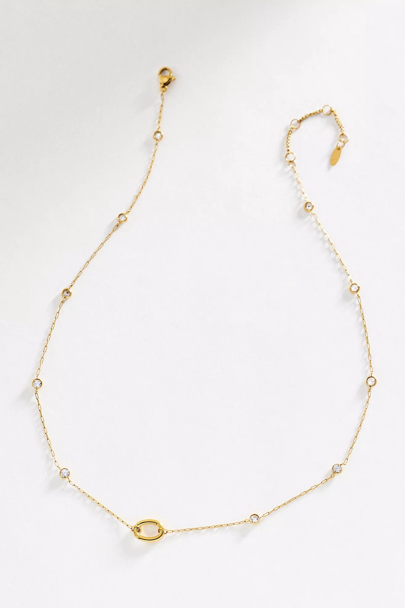 By Anthropologie Crystal Chain Necklace | Anthropologie (US)