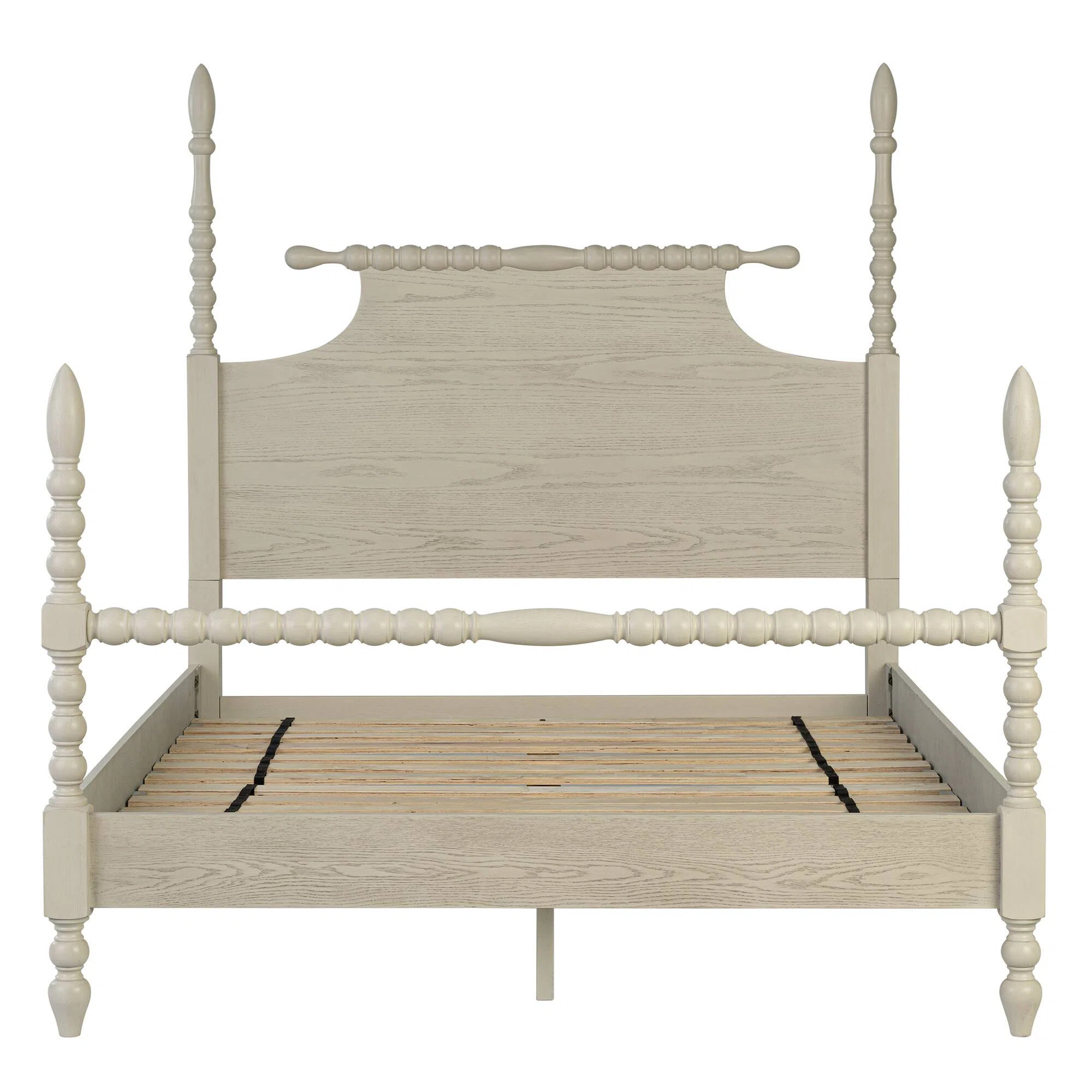 Beckett Solid Wood Low-Profile Bed Frame with Spindle Design | Wayfair North America