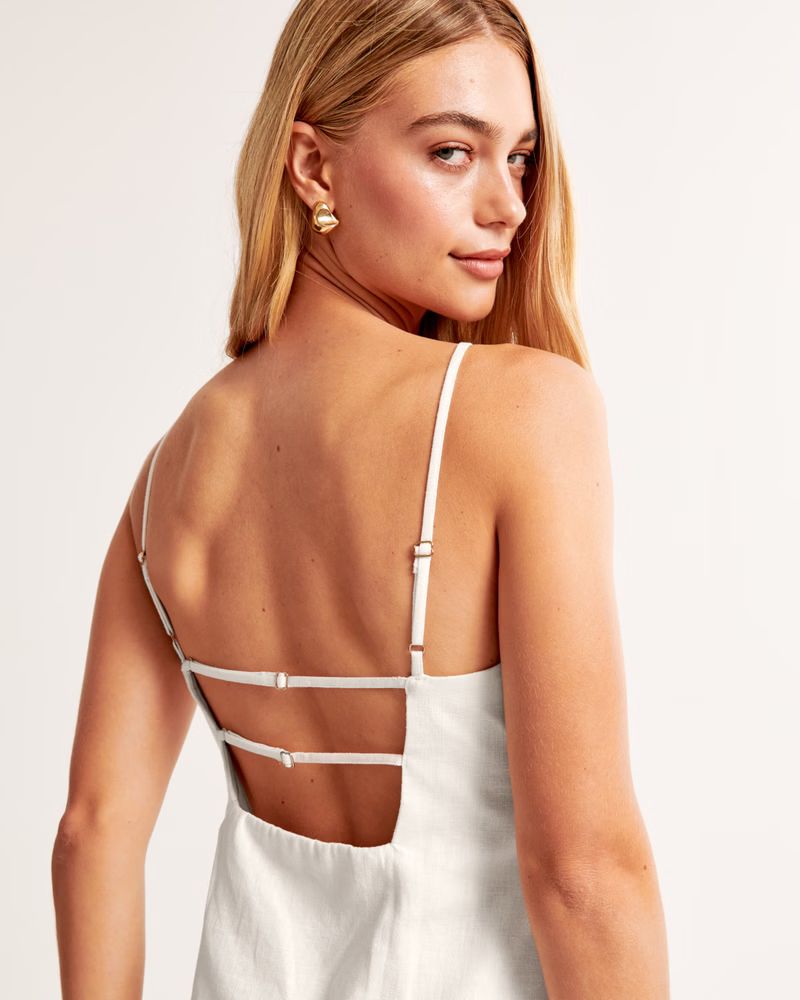 High-Neck Strappy Mini Dress | Abercrombie & Fitch (US)