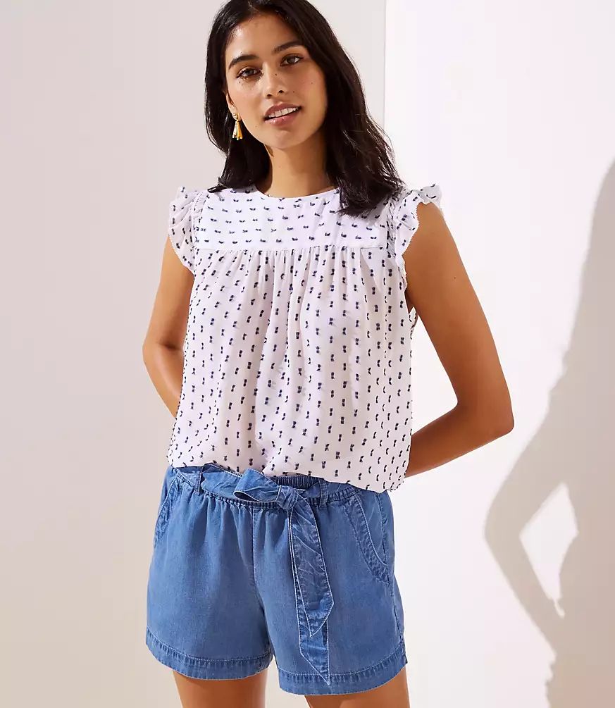 Eyelet Flutter Shell | LOFT