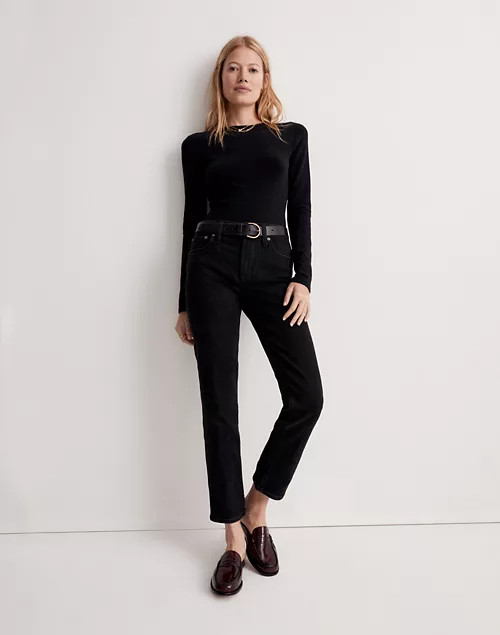 The Mid-Rise Perfect Vintage Jeans in Clean Black Wash | Madewell