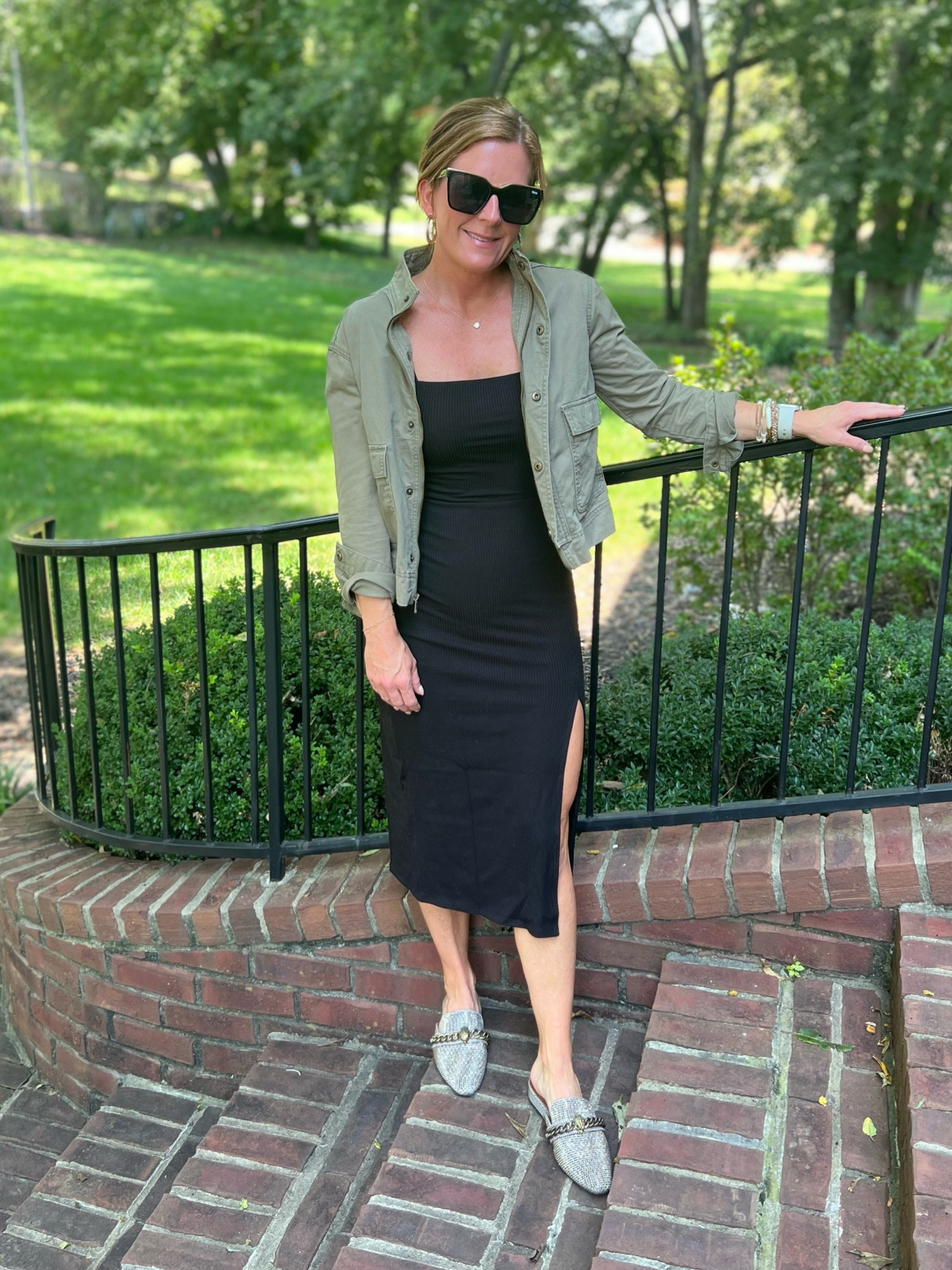 Yet another fun way to wear that fabulous black midi dress!#LTKFind

#LTKSeasonal #LTKSale