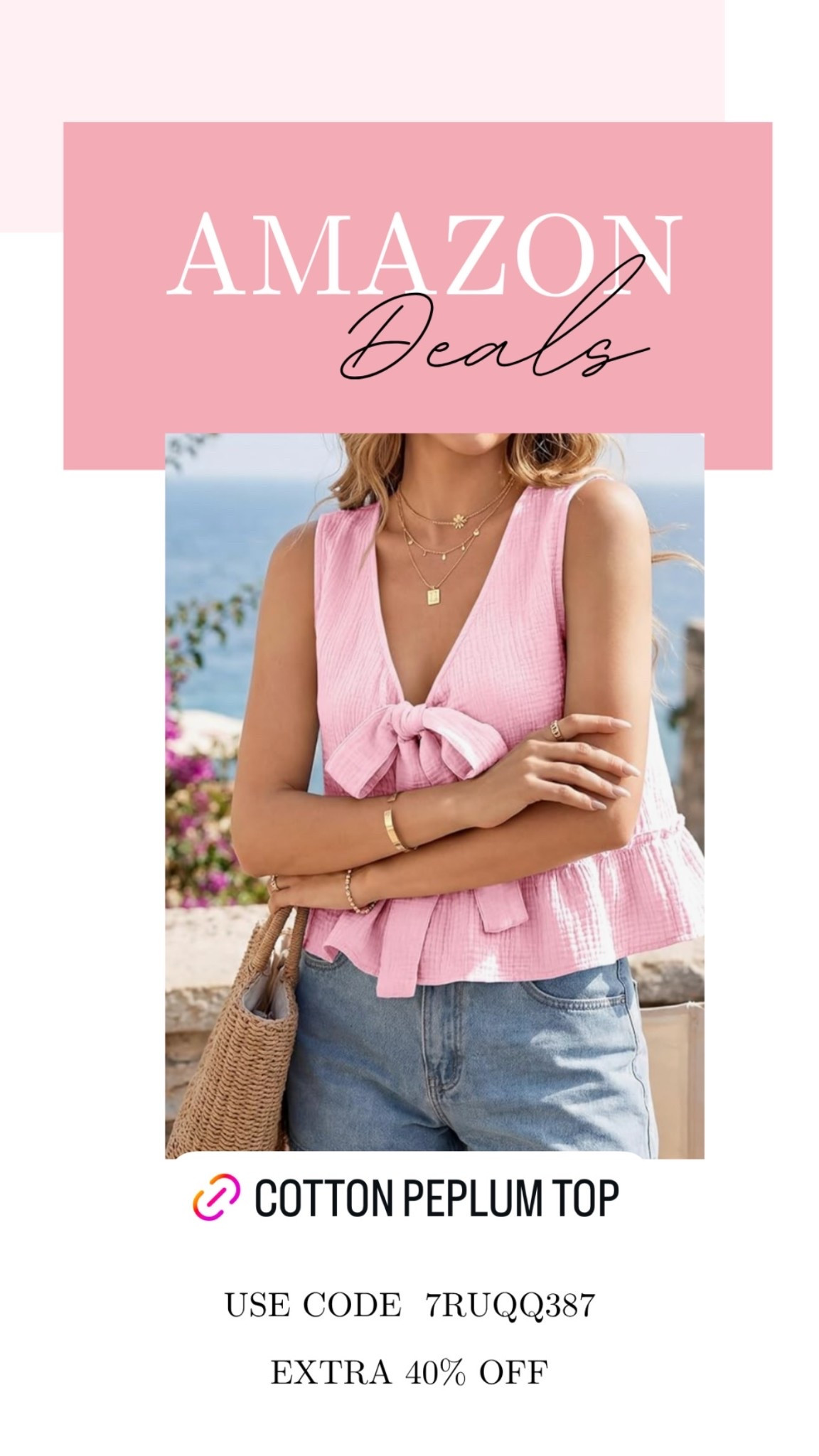 Cute sleeveless cotton peplum high front top on Deal! Comes in a few colors.

#LTKSeasonal #LTKMidsize #LTKSaleAlert