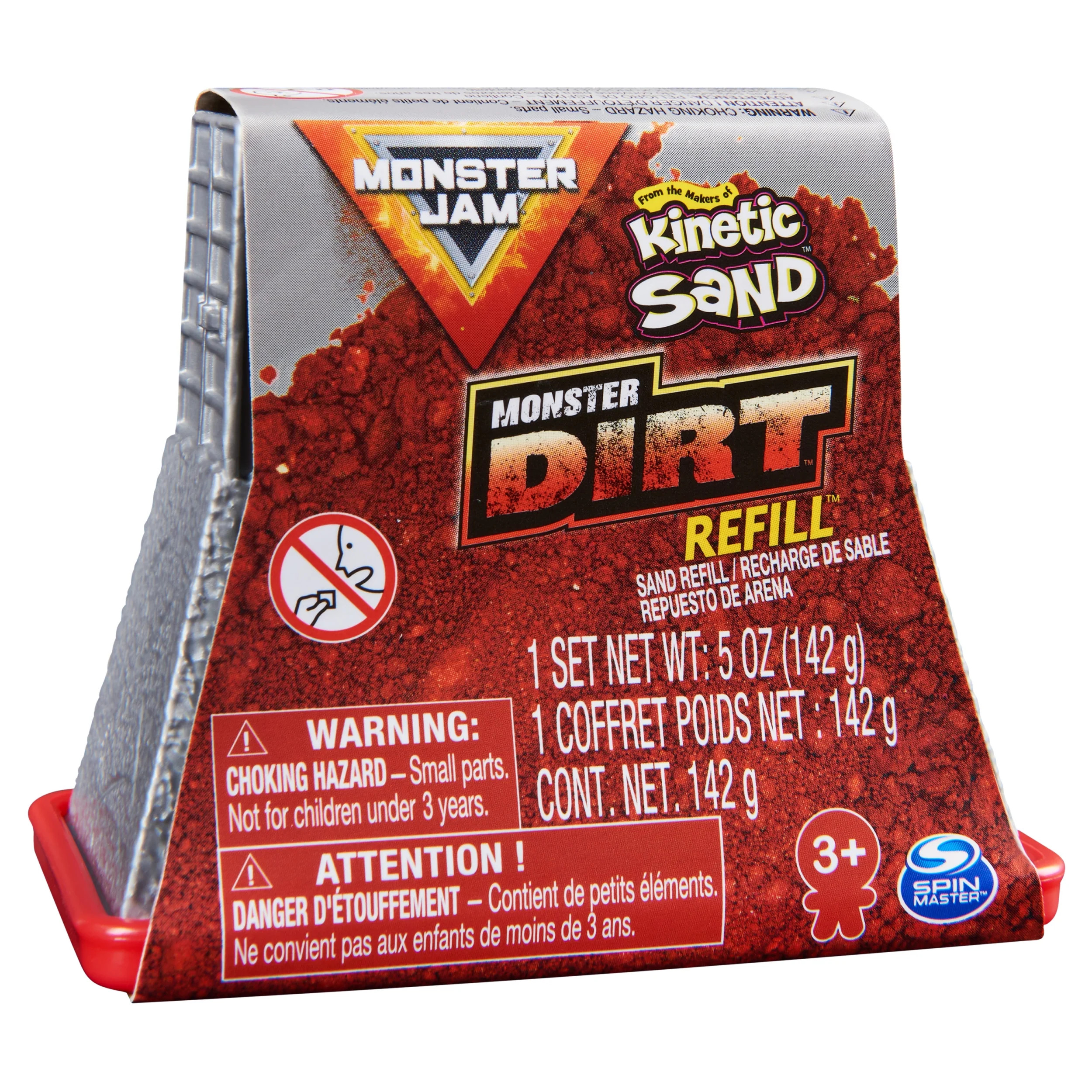 Monster Jam, Official Monster Dirt (Red) 5oz Refill Container | Walmart (US)