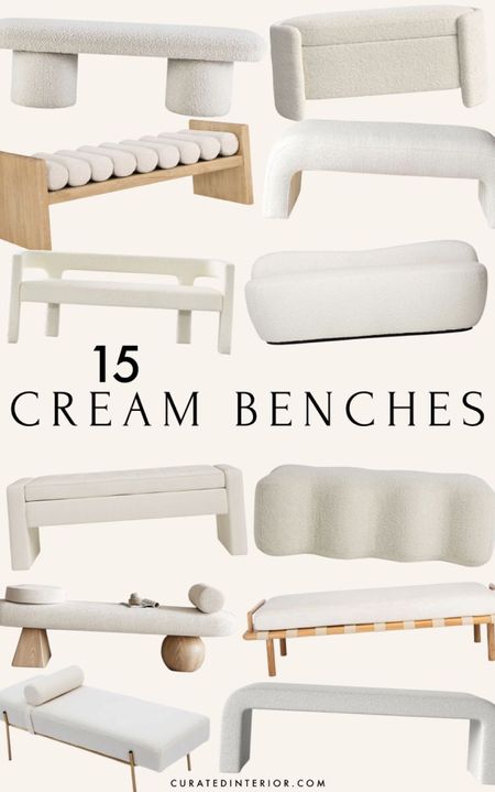 15 Best Cream & Ivory Benches for Your Home ❤️
https://curatedinterior.com/cream-ivory-benches/


#LTKhome #LTKsalealert #LTKFind