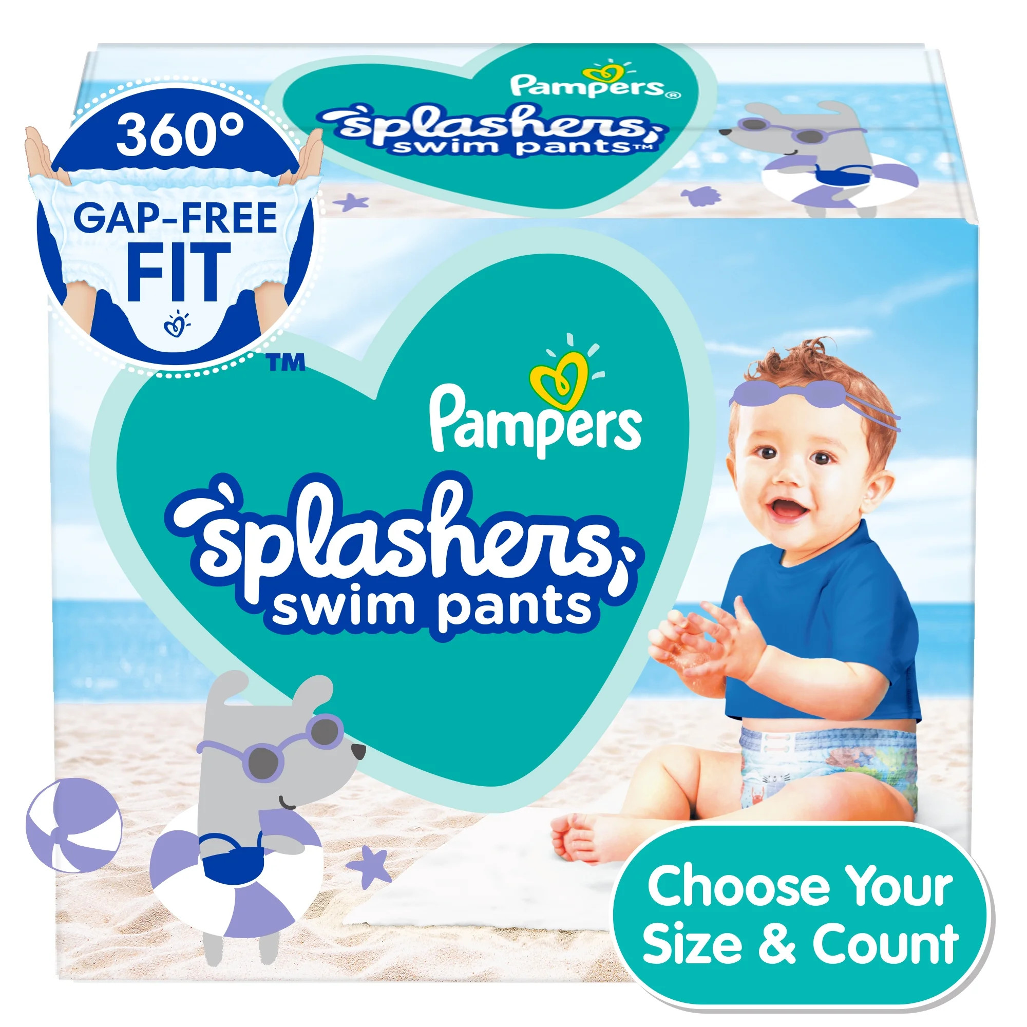 Pampers Splashers Swim Diapers Size MD, 18 Count (Select for More Options) | Walmart (US)