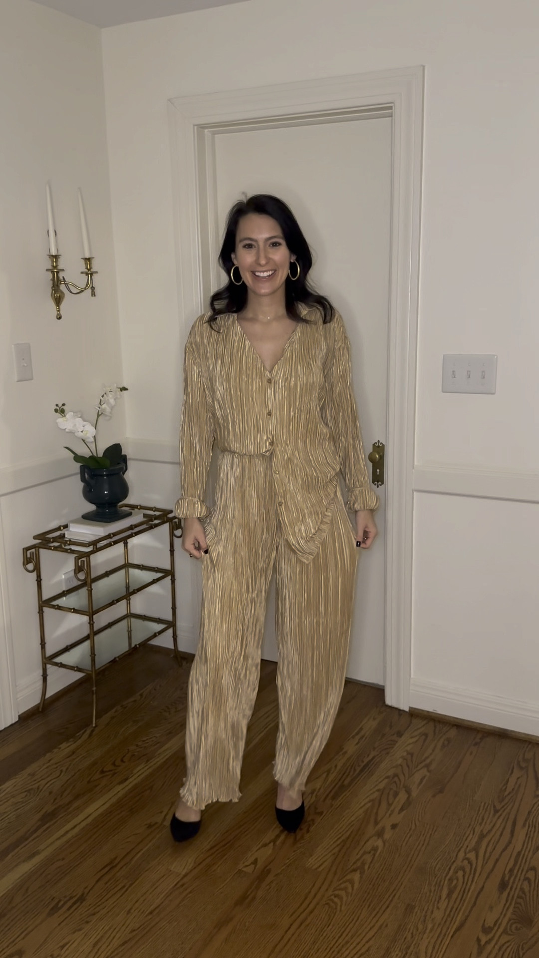 NYE outfit
New years outfit 
New Year’s Eve outfit inspo
Sparkly outfit 
Gold outfit 
Sparkly jumpsuit
Brown outfit


#LTKstyletip #LTKHoliday #LTKSeasonal