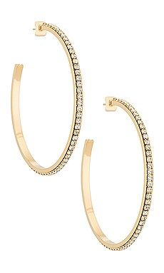 Cloverpost Medium Glacier Hoop Earrings in Yellow Gold from Revolve.com | Revolve Clothing (Global)