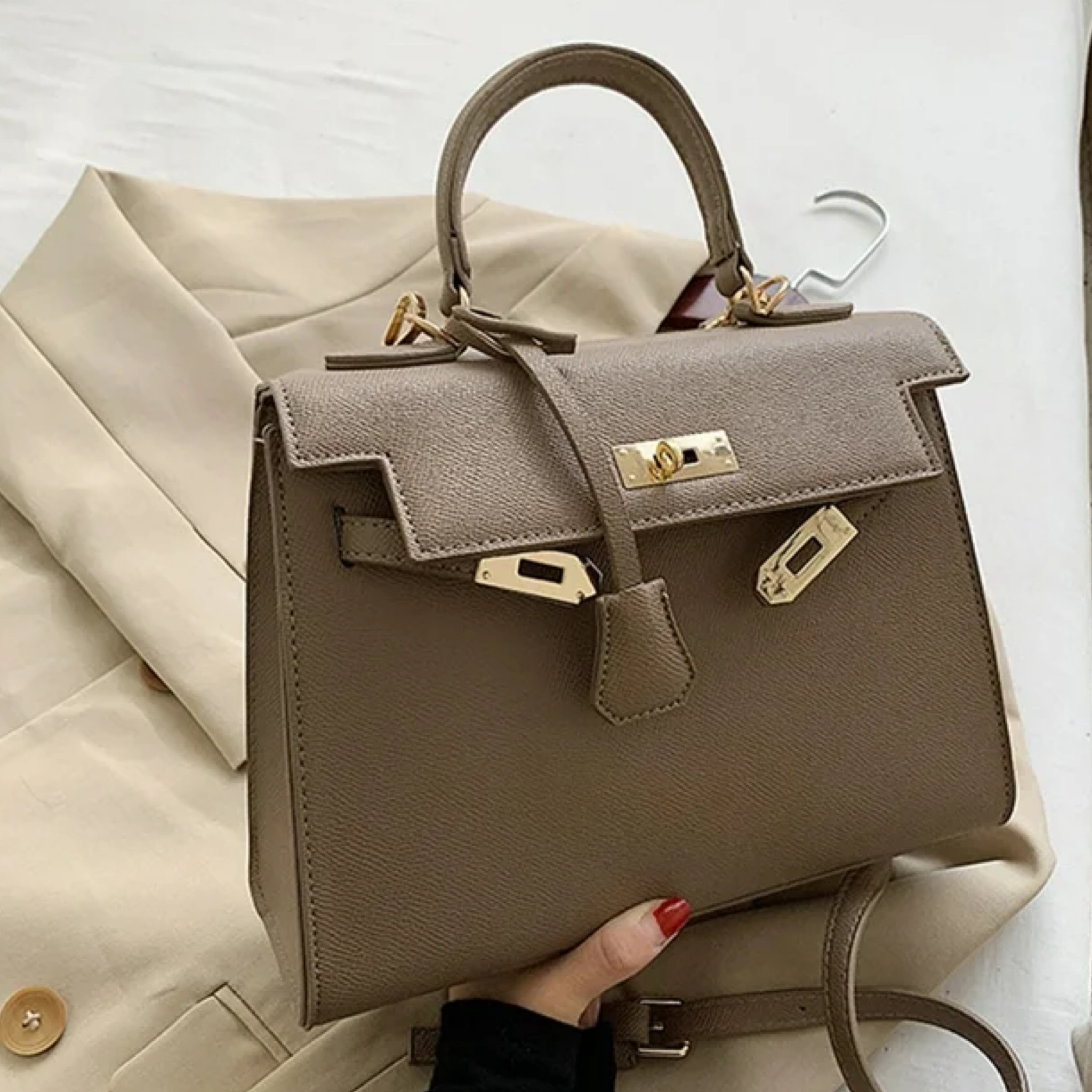 The BIRKIN lookalike bag is gorgeous! This one is just under $50😍😍
#birkin #bag #walmart 

#LTKFindsUnder50 #LTKItBag #LTKSaleAlert