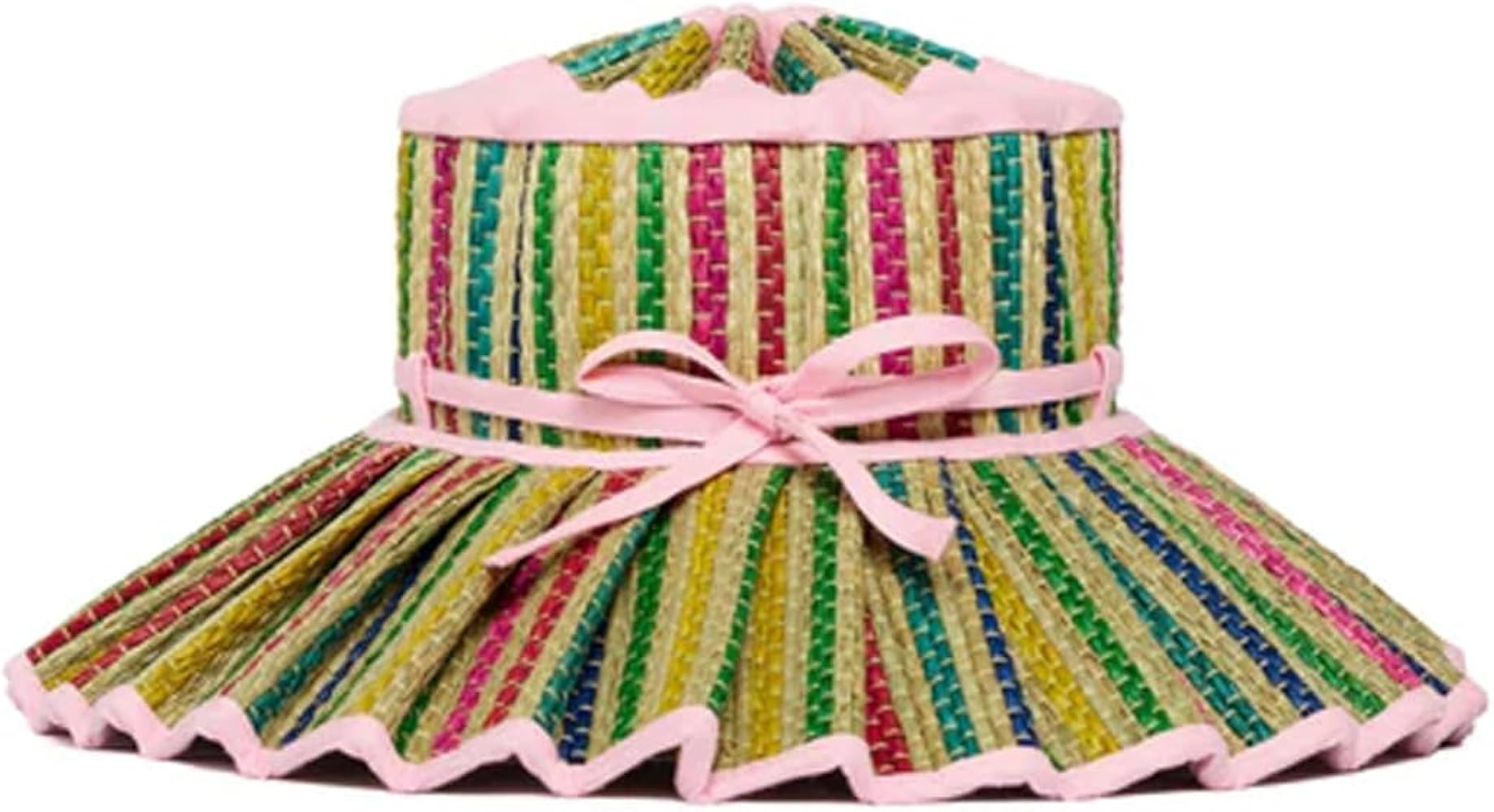 Women's Lorna Murray Hat Straw Reversible Pleated Sun Hat, Wide Brim Foldable Casual Outdoor Beac... | Amazon (US)