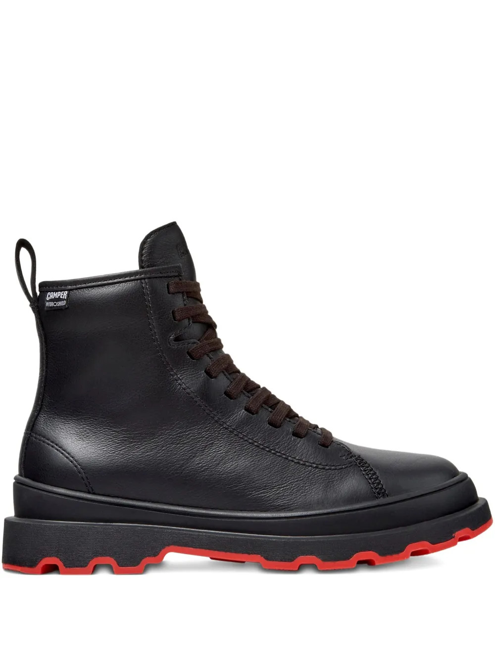 Camper lace-up Leather Combat Boots | Black | FARFETCH EE | Farfetch Global