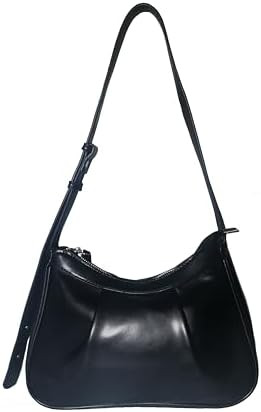 Underarm Bag for Women, Faux Leather Small Shoulder Bag,Soft Surface Pleated Hobo Purse,Mini Hand... | Amazon (US)