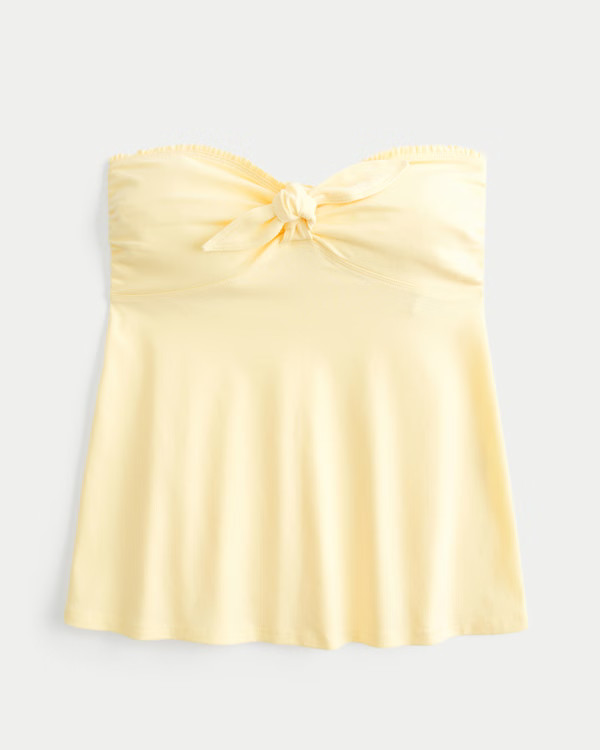Women's Easy Strapless Tie-Bust Babydoll Top | Women's Tops | HollisterCo.com | Hollister (US)