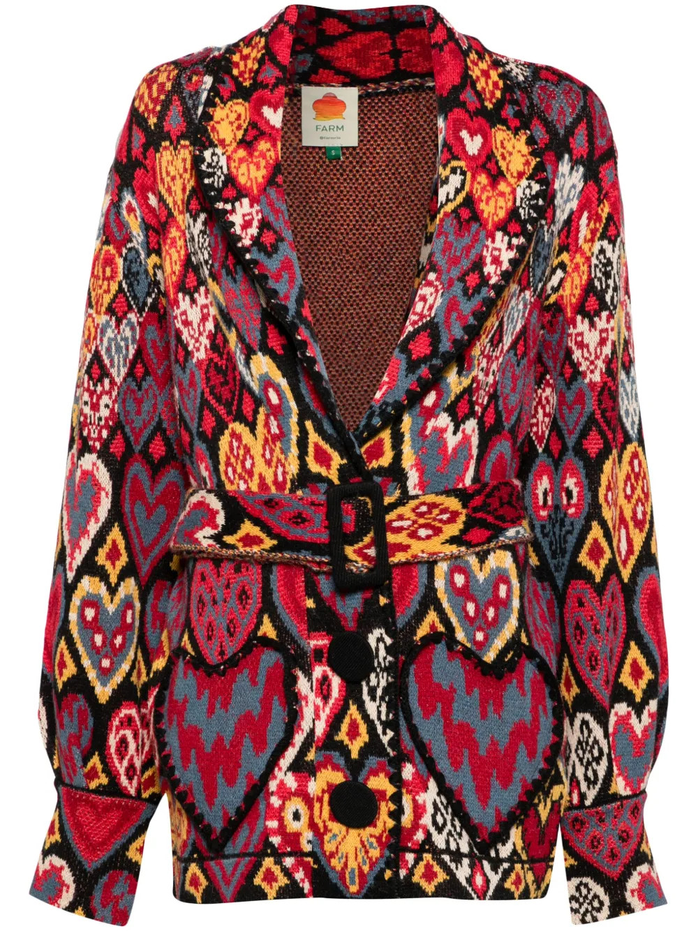 hearts ikat knitted blazer | Farfetch Global