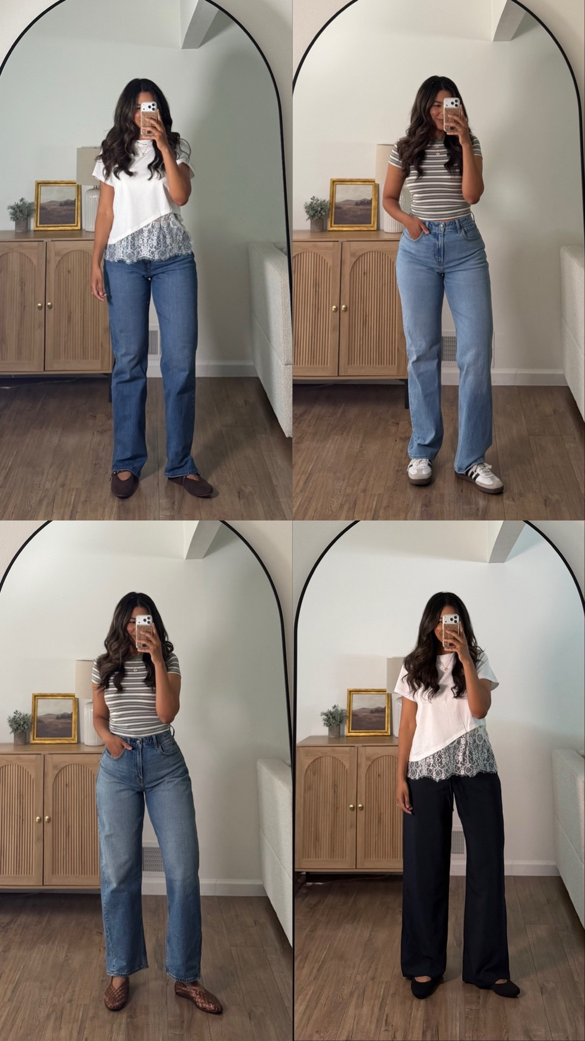 @abercrombie favorites on sale!  Crepe pants! Denim 50% off! Curvy friendly jeans! Curve love 28/6 long! Outfit inspo- Amazon teee medium- baby tee small- medium long crepe pants

#LTKmomlife #LTKdayinmylife #LTKSaleAlert