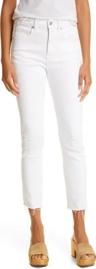 Carly High Waist Raw Hem Kick Flare Jeans | Nordstrom