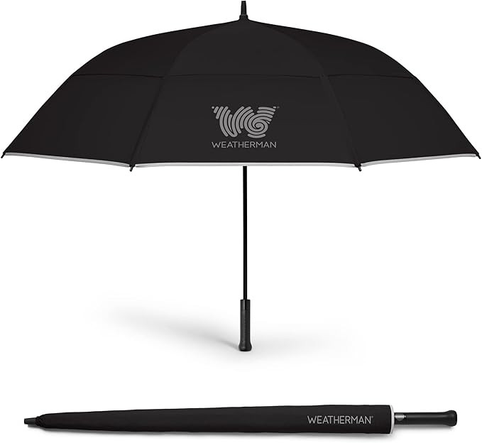 Weatherman Umbrella - Golf Umbrella - Windproof Sports Umbrella Resists Up to 55 MPH Winds - Avai... | Amazon (US)