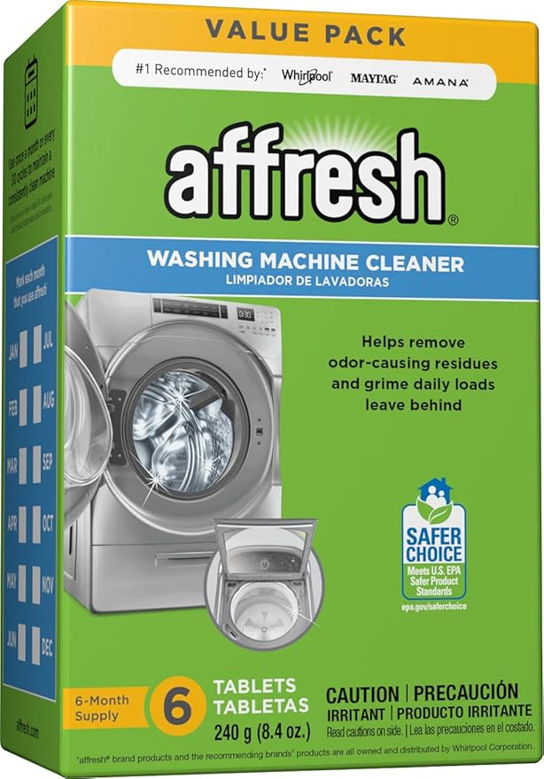 Affresh Washing Machine Cleaner, Cleans Front Load and Top Load Washers, Including HE, 6 Tablets | Amazon (US)