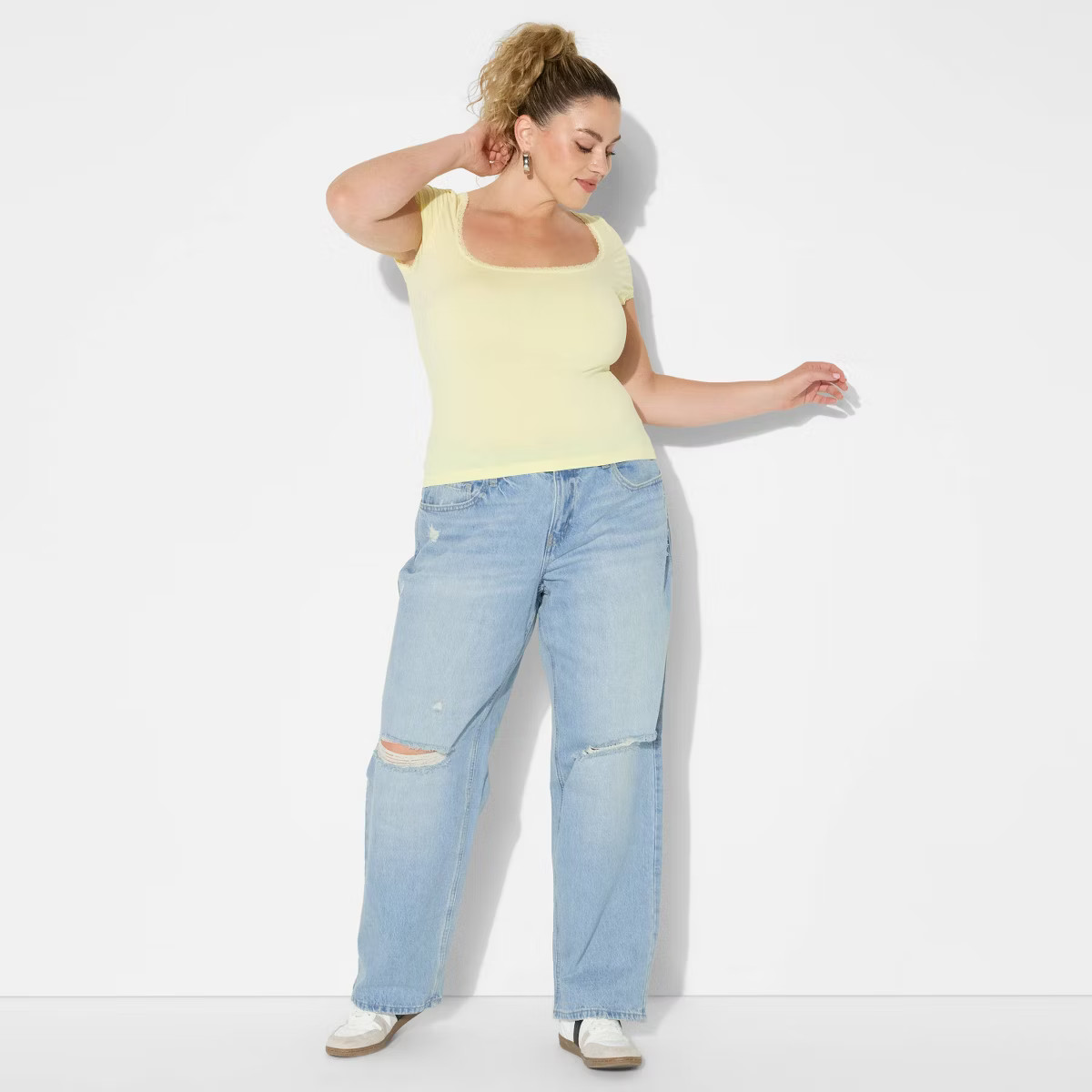 Women's Mid-Rise Straight Curvy Jeans - Wild Fable™ | Target