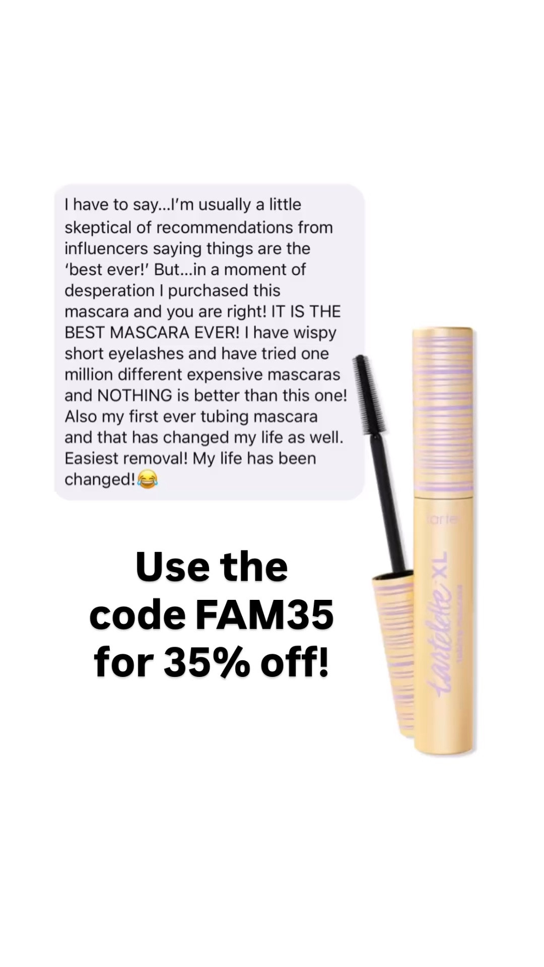 My all-time favorite mascara is currently 35% off (use code FAM35)!

#LTKBeauty #LTKSaleAlert